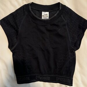 Gymshark Women’s Black Cropped Top Compression